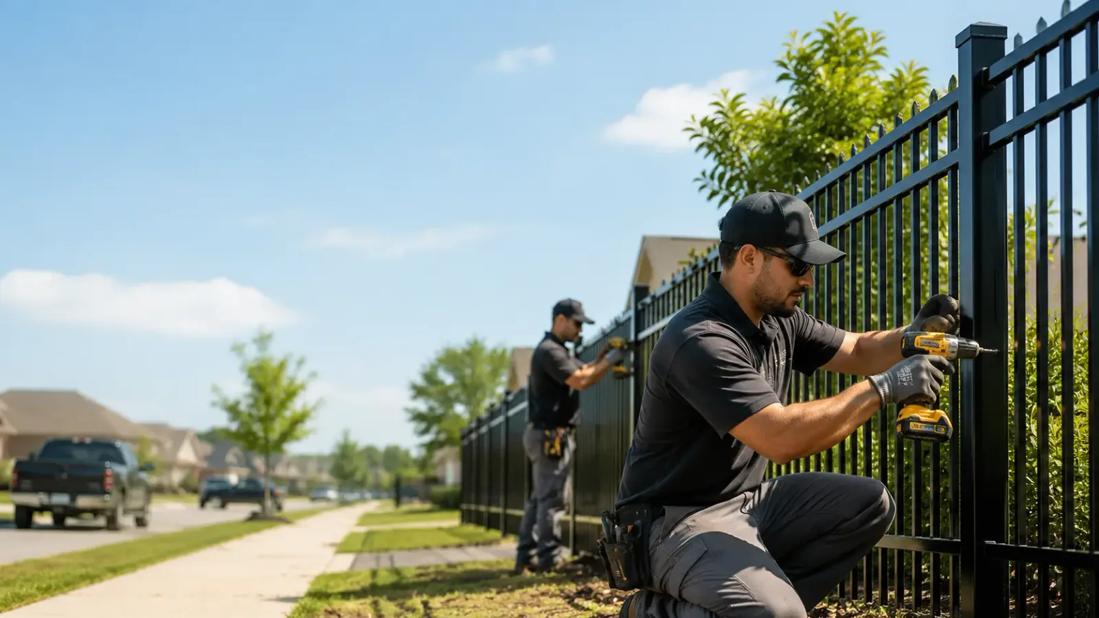Metal Fence Installation in Wideman, AR